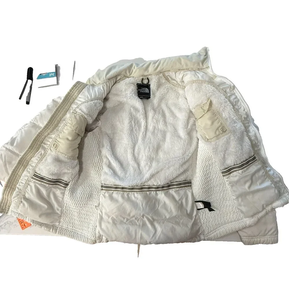The North Face Aconcagua Women's Vintage 550 Down White Puffer Jacket Coat XS